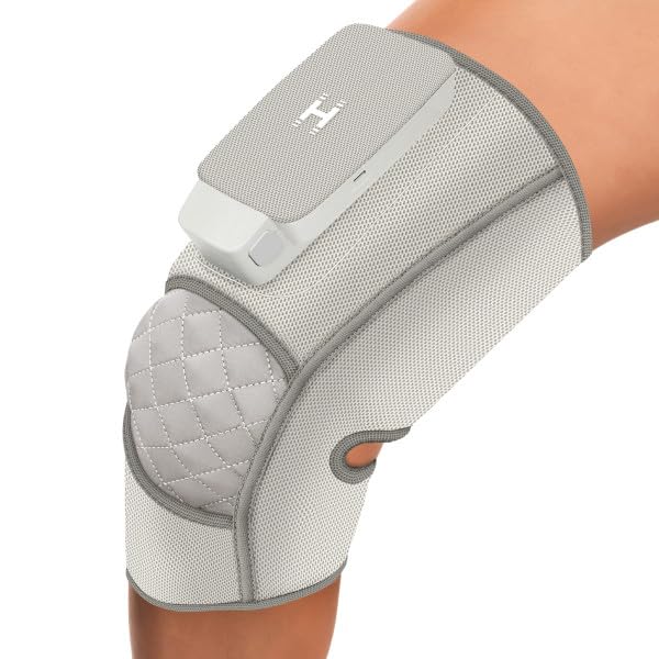 HoMedics Modulair Compression Knee Support System & Controller Bundle - Knee Joint Support Wrap, Adjustable Heat Compression Massage for Muscle Discomfort Relief, Blood Circulation & Muscle Recovery