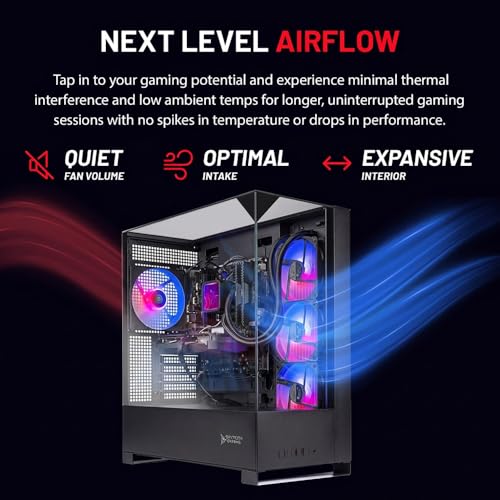 Image of Skytech Gaming Shadow 5 Gaming PC, Intel Ultra 7 270K 5.4GHz, NVIDIA RTX 5070 12GB VRAM, 1TB NVMe SSD, 32GB DDR5 RAM 5600, 750W Gold PSU, 360 ARGB AIO, WI-FI 6, Windows 11, Desktop