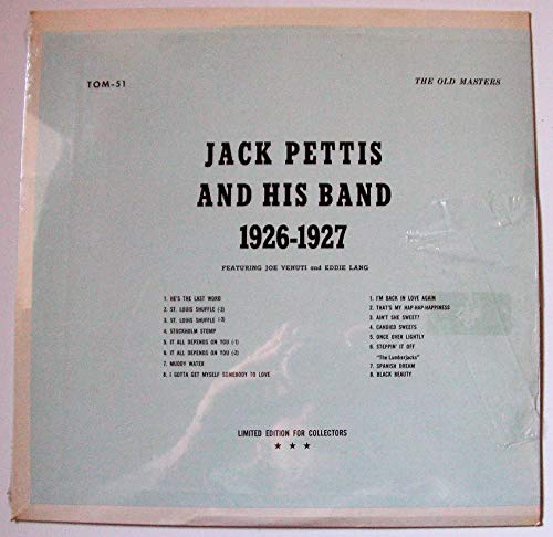 Jack Pettis Jack Pettis And His Band 1926 1927 Amazon Com Music
