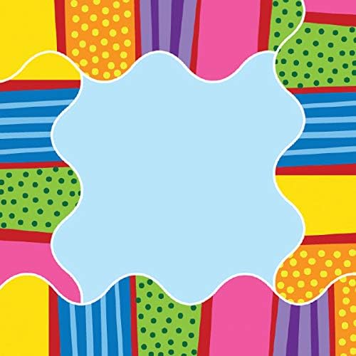 Sona Edons Decorative Borders for Bulletin Board, Black Board, Windows Multicolour-Colourful Pattern -2 Border(Set of 6)