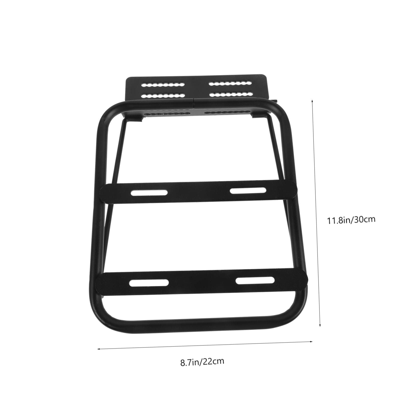 TOYANDONA Porte-Bagages Arrière de Moto Noir, en Alliage D'aluminium Support Allongé, Multifonction, Pratique et Sûr pour Usage Quotidien