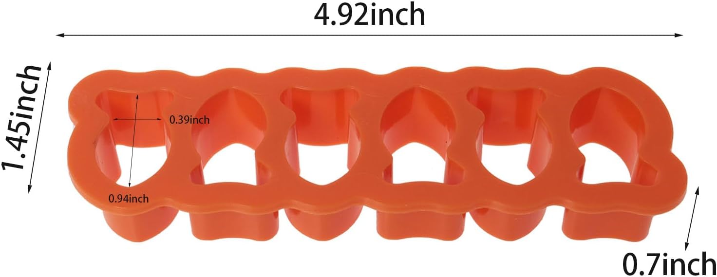 DGZZI 2PCS Mini Fish Shaped Cookie Cutter 6 Slots Fun Baking Moldlings for Snacks Dough and Cheese Cutter Fish Shaped Fondant Maker One Press Forming image 2