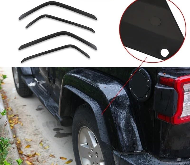 Extensions d'ailes Jeep Wrangler JK anti-projections pour protéger votre carrosserie J401 - 4