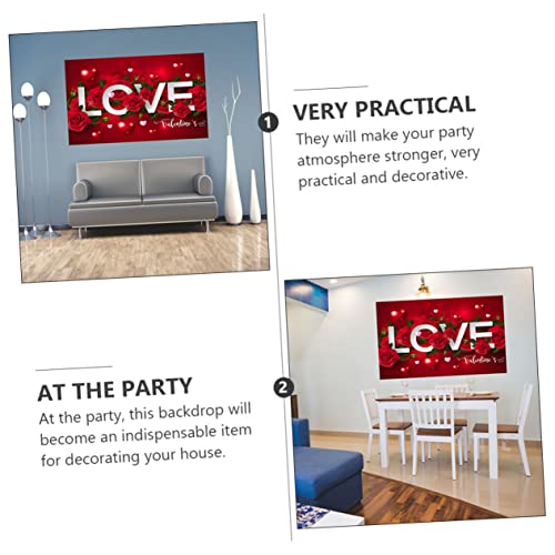 OSALADI 2 Unidades Pano De Fundo Da Foto Cenário De Amor Cenários De Dia Das Mães Para Fotografia Fu