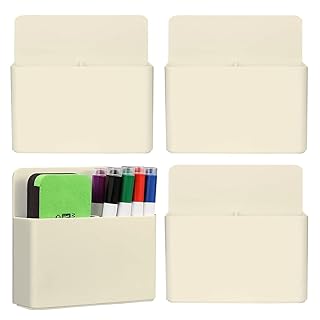 4Pcs Magnetic Pen Holder for Refrigerator - Office Pen Holder for Desk Cute Pencil Holder Magnetic Marker Holder for White...