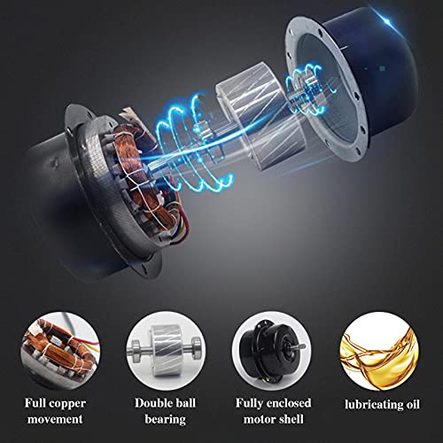 Boshen 1-Pack 4 Inch Home Exhaust Fan 110V 20W 200M³/H Wall Mounted High Speed Ventilation Fan With Auto Check Valve Anti-Backflow For Bathroom Kitchen Attic - Black, No Plug #TOP4