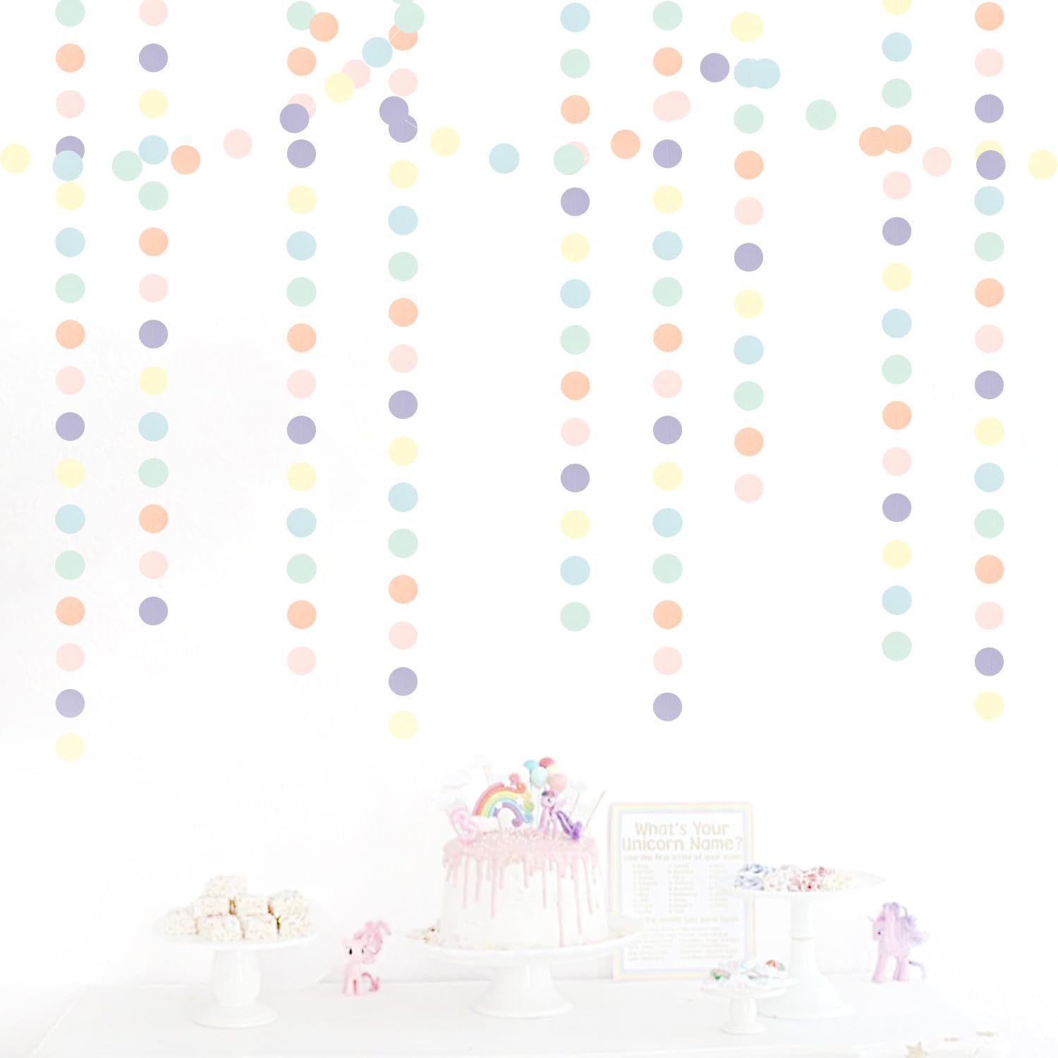 Rainbow Mexican-Theme Party-Decorations Streamers Garland - 157Ft Colorful Birthday Supplies Four-Leaf Clover Hanging Banner,Hot Pink Orange Green Yellow Purple Blue Summer Baby Shower Decor Hugtmr - View #4