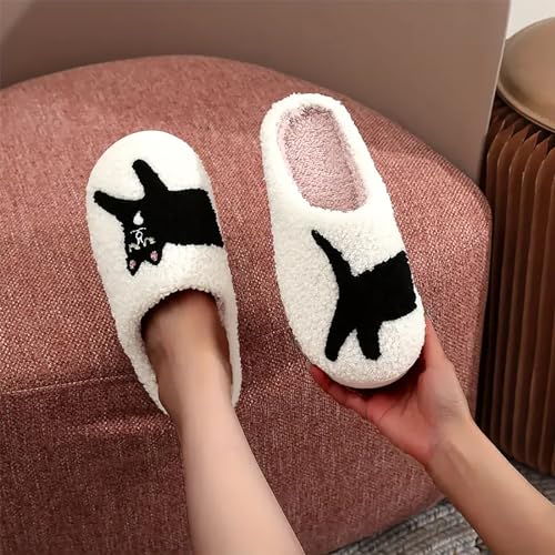 Image of Women's Men's Cute Frog Slippers Fuzzy Memory Foam Kawaii Cartoon Animal Slippers Winter Warm Fluffy Shoes