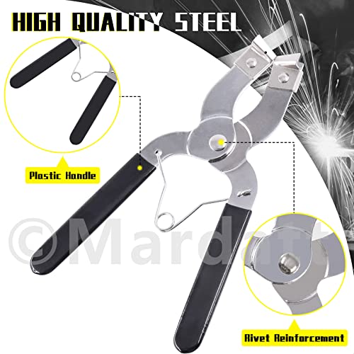 Mardatt 8 Pcs 3" 4" 6" Piston Ring Compressor Tool Set With Piston Ring Pliers And Stainless Steel Feeler Gauge, Car Engine Piston Ring Compressor Tool For Gm #TOP3