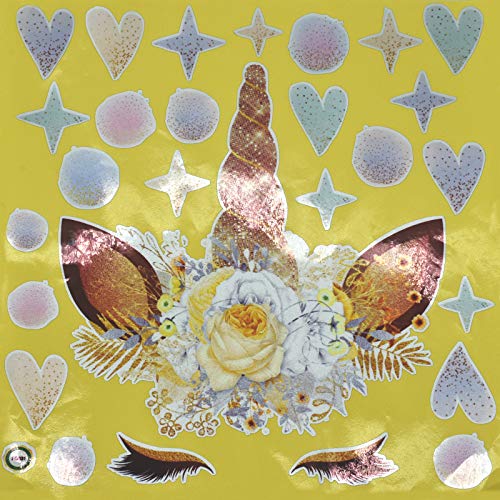 Maydahui 3 Vinilos Decorativos Unicornio 11 pulgadas miniatura 7