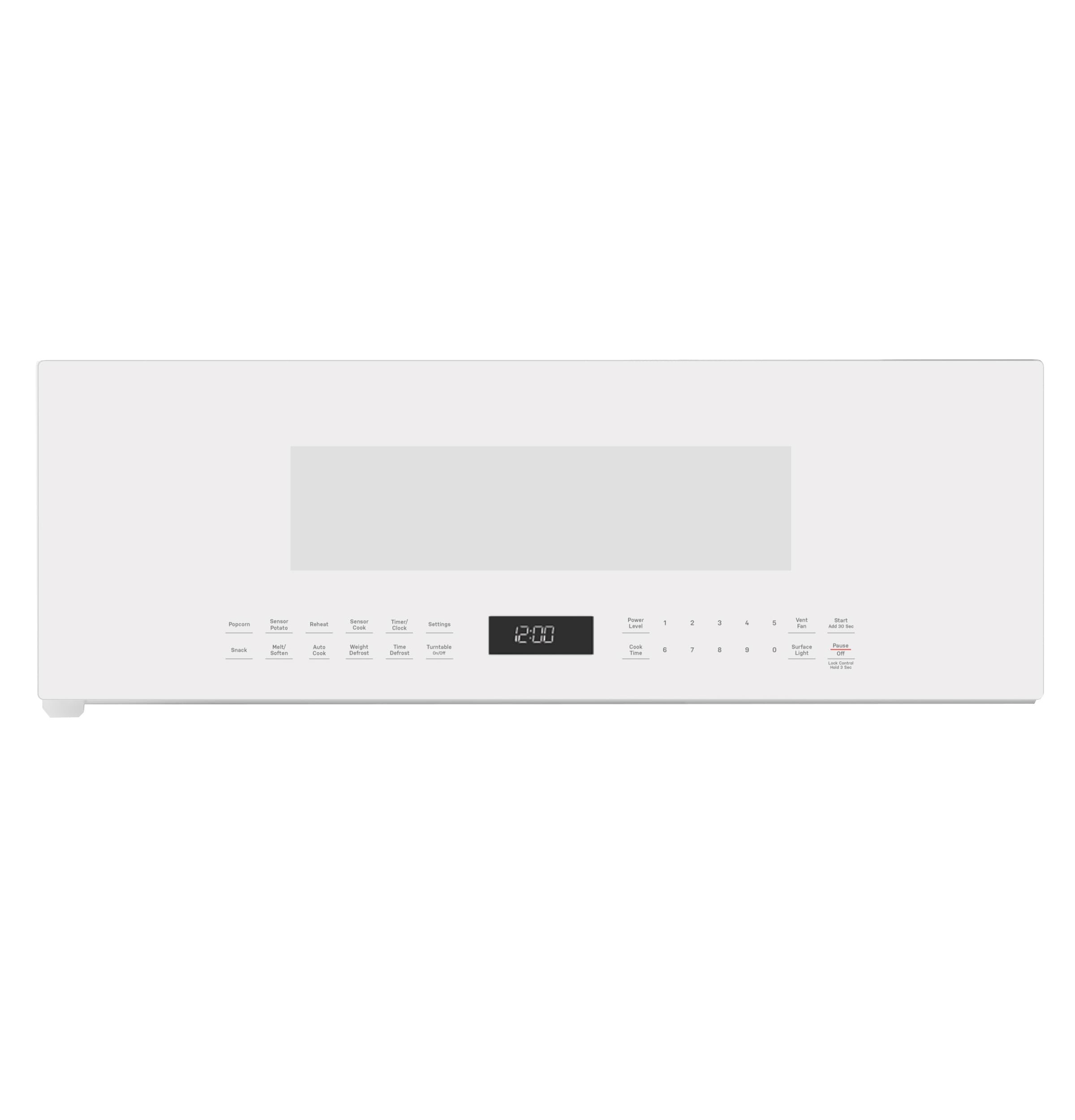 GE Profile 30" Over-the-Range Low Profile Microwave, 1.2 Cu. Ft., 1000 Watts, 400 CFM Hood Vent, LED Lighting, Auto Defrost, Installer-Friendly, White, UVM9125DYWW