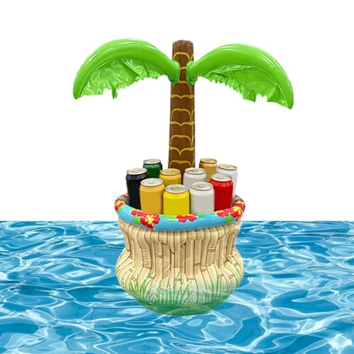 Palmier gonflable avec glacière portable pour eau et bière