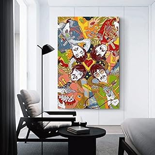 Poster décoratif The Beatles – Impression sur toile – Décoration murale moderne pour chambre à coucher – 30 x 45 cm - Les Beatles, Paul McCartney, John Lennon, RIngo Starr, George Harrison Poster décoratif The Beatles - Impression sur toile - Décoration murale moderne pour chambre à coucher - 30 x 45 cm – Image 3