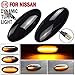 Kakulkomen Led Front Fender Side Marker Light Compatible with N-issan Navara D22 NP300 1998-2005 Datsun Frontier Fiera PickUp Terrano