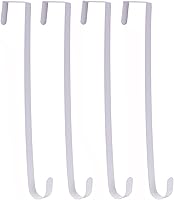 Vista 17 de Sattiyrch Colgador de corona de 15 pulgadas para puerta delantera, colgador de puerta de acero resistente para corona, gancho para colgar sobre