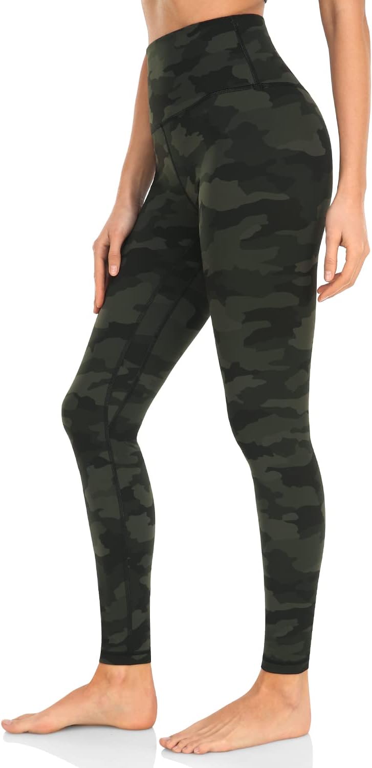 HeyNutsEssential Leggings, High Waisted Compression Workout Soft Pants Athletic Yoga Pants 28"
