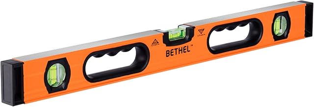 Aluminum Level, 24" Magnetic Box Level V-Groove Base Makes This Ideal for Pipework and Other Plumbing Jobs | 3 Accurate Vials Make It Easy to Find Level (Yellow)