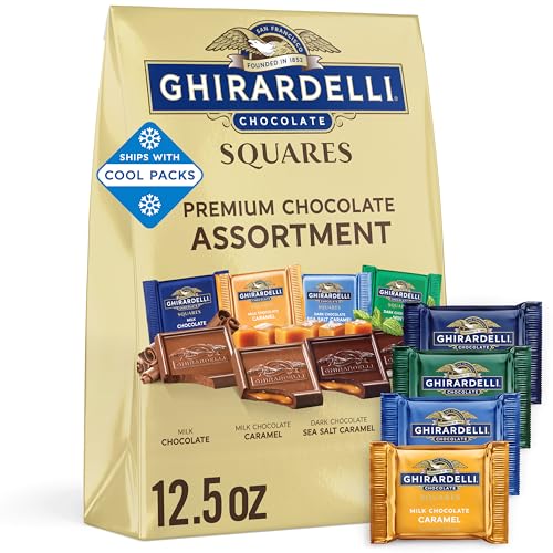 Image of GHIRARDELLI Premium Chocolate Assortment Squares 12.5oz Bag (Pack of 3)