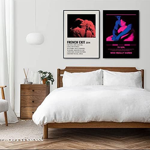 A Set Of 2 Tv Girl French Exit Posters Who Really Cares Poster Canvas Poster Unframe: 12X18Inch(30X45Cm) #TOP2