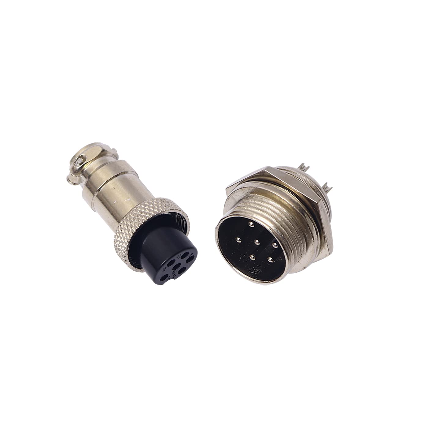 Electronic Spices GX16 6 Pin 5a Male and Female Metal Aviation Connector Pair of 1-picture-19