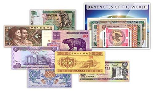 IMPACTO COLECCIONABLES World Currency Collection – 50 Different World Banknotes, with Certificate of Authenticity – Old Paper Money for Collectors, Schools, & Museums