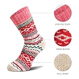 NORDIC Socks Premium 40% Merino Wool Blend Crew Socks for Men & Women, Moisture-Wicking, Breathable, Soft and Comfortable, 2 Pairs (13-15, Ida) - Image 6