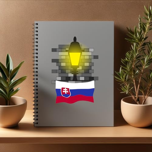 Carnet A5 Slovakia Street Lamp pour vos notes de voyage et croquis