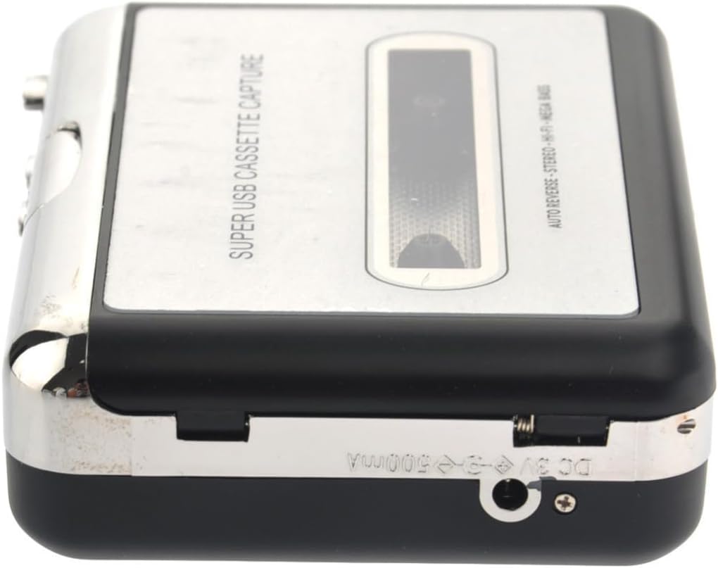 USB Cassette Converter for Mp3 Capture, Portable Audio Output