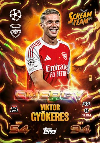 Image of Topps UEFA Champions League Match Attax Update Collection 2025 Trading and Collectible Card Game (Scream Team Pack #1)