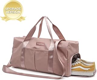 Gym Bag for Women and Men Sports Swim Travel Duffle Bag Weekender Bag with Shoes Compartment Dry and Wet Separation Waterproof