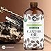 NaturoBliss Organic Castor Oil 16 oz – 100% Pure, Expeller-Pressed, Hexane-Free – Value Size Beauty Oil for Hair, Eyelashes, Eyebrows, Skin & Scalp, with Beauty Starter Kit – USDA Organic, GCMS Tested