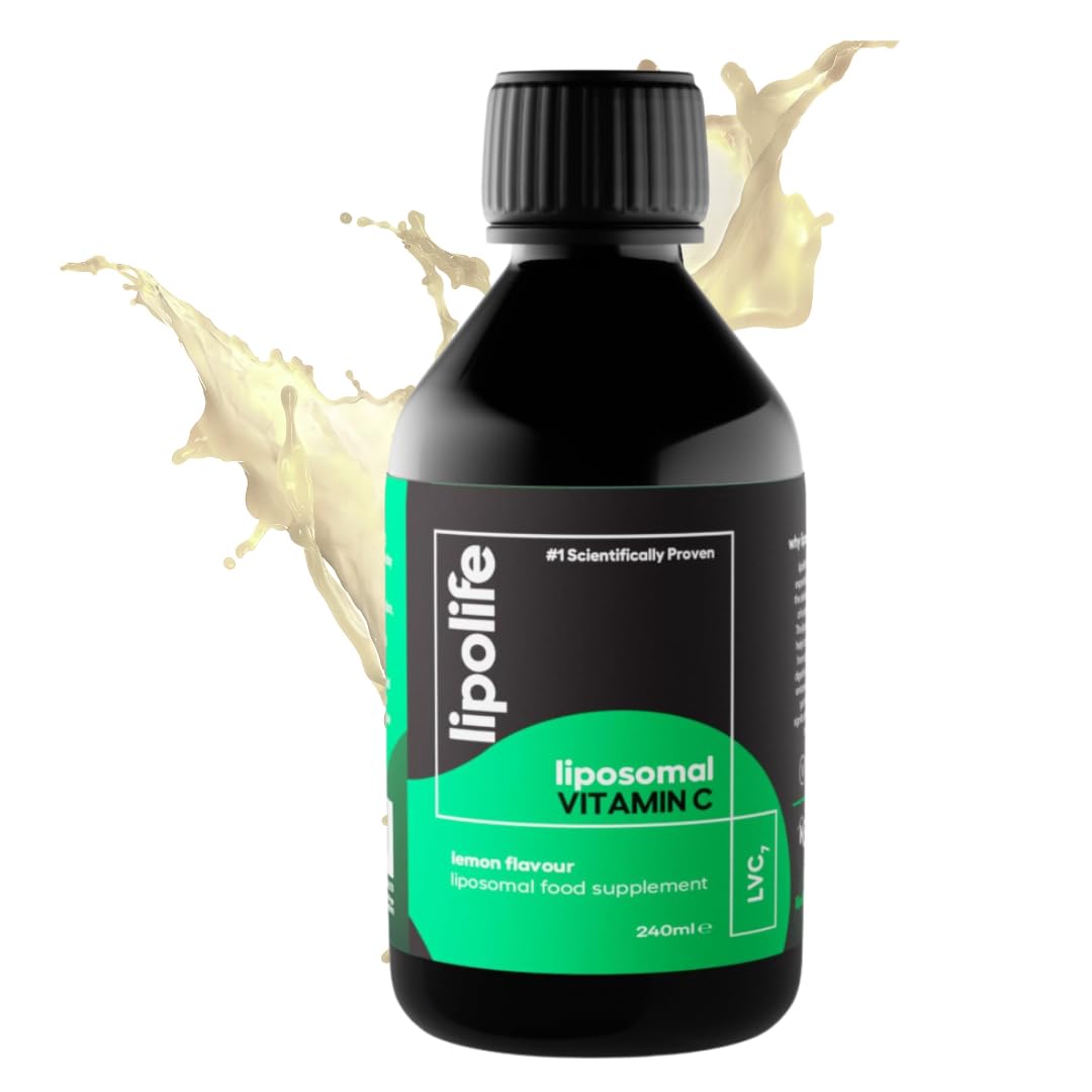LVC7 - liposomal Vitamin C - lemon flavour - 240ml - alcohol free - lipolife - advanced nutrient delivery