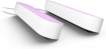 Philips Hue Play White and Colour Ambiance Smart Light Bar Double Pack Base Unit, Entertainment Lighting for TV and Gaming (Works with Alexa, Google Assistant and Apple HomeKit), White