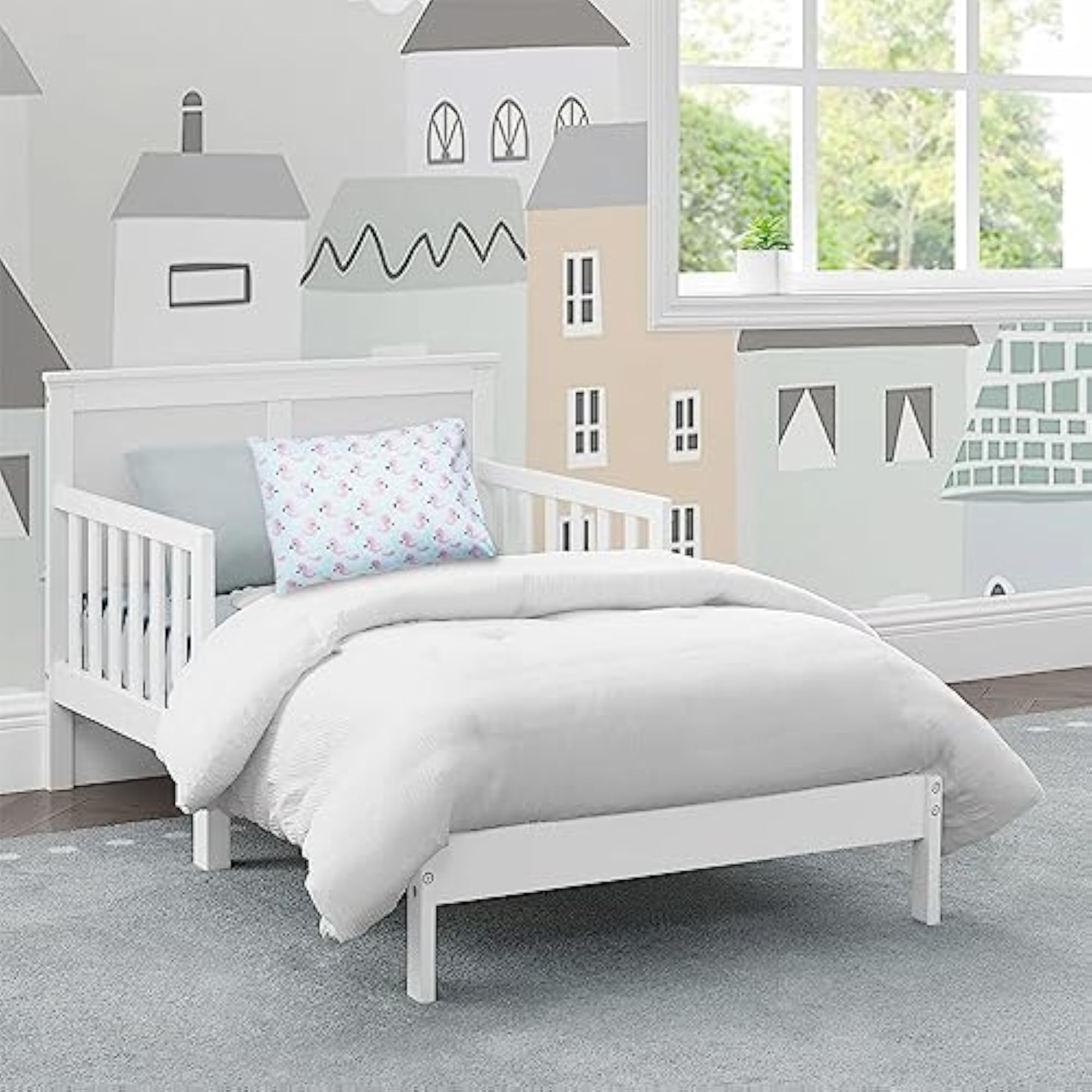 Toddler Pillow with 100% Cotton Removable Cover