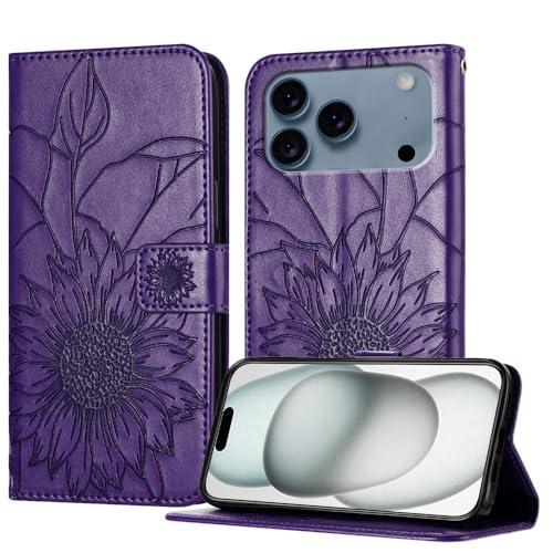 Étui pour iPhone XR à fleurs violet foncé idéal pour vos sorties urbaines
