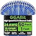 GearIT 50-Pack, Cat 6 Ethernet Cable Cat6 Snagless Patch 1 Foot - Snagless RJ45 Computer LAN Network Cord