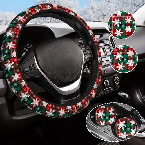 Snowflake Steering Wheel Cover Anti-Slip and Practical...