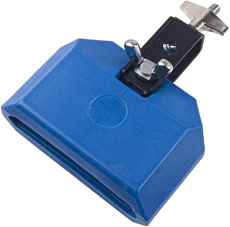 5 Inch Jam Block,Plastic Musical Percussion Block Compatible With Latin Drum Instrument(Blue)