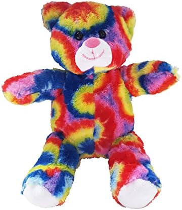 Cuddly Soft 8 inch Stuffed Tie Dye Bear...We Stuff 'em...You Love 'em! image 4