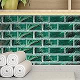 FACIL DE PEGAR Y LIMPIAR: Gracias a su diseño autoadhesivo, solo quite el adhesivo de la parte posterior y pégue las pegatinas en la baldosa/pared. Para tener un mejor efecto y una larga vida, debe asegurarse de que el piso esté liso y limpio antes de pegar.