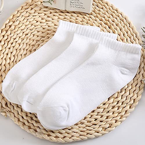 Bluelans Ankle Socks Athletic Socks Running Socks Low Cut Sports Socks for Men and Women White2