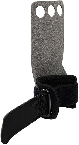 Miniatura 7 de Bear KompleX - Manoplas de agarre de carbono de 2 y 3 agujeros para entrenamientos en casa como dominadas, levantamiento de pesas, con correas de