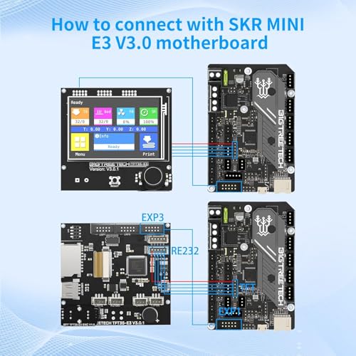 BIGTREETECH TFT35 E3 V3.0.1 Touch screen Display RepRap Smart Controller Panel für Ender 3 CR10 3D-Drucker, kompatibel mit SKR Mini E3 SKR E3 DIP Board