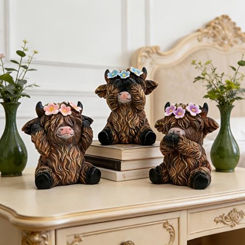 Mini figurines de vache décoratives pour sublimer votre bureau et salon