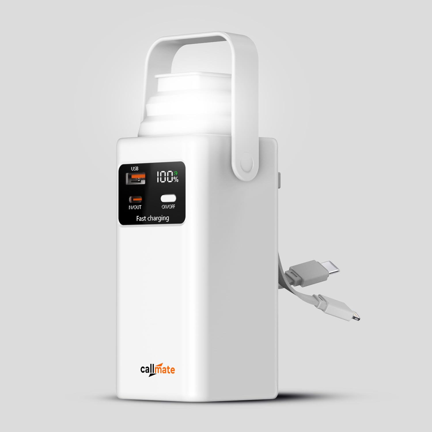 CALLMATE Tripmate 20000mAh Power Bank, White - Image 1