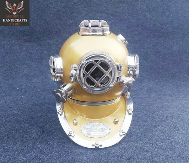 Medieval HANDICRAFTS Store 18" Scuba Diving Helmet | Office Decorative, Home Decorative Deep Sea Mark V Divers Helmet