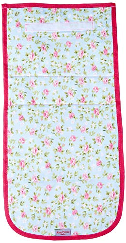 Porta Fraldas - Flor Azul Com Rosa - Multimarcas Sem Bordado, Alan Pierre Baby, Flor Azul Com Rosa