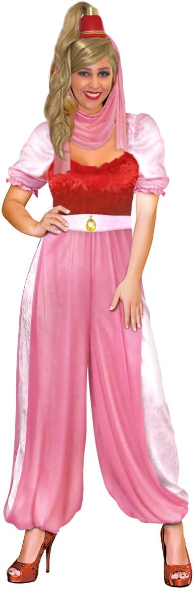 Plus Size Genie Halloween Costume & Wig Ponytail Hat