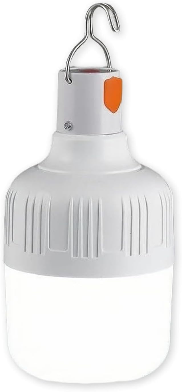 LED Camping Light, 800 lumens, Powered by Rechargeable Batteries, White Portable Pendant Lights, Waterproof (4)
