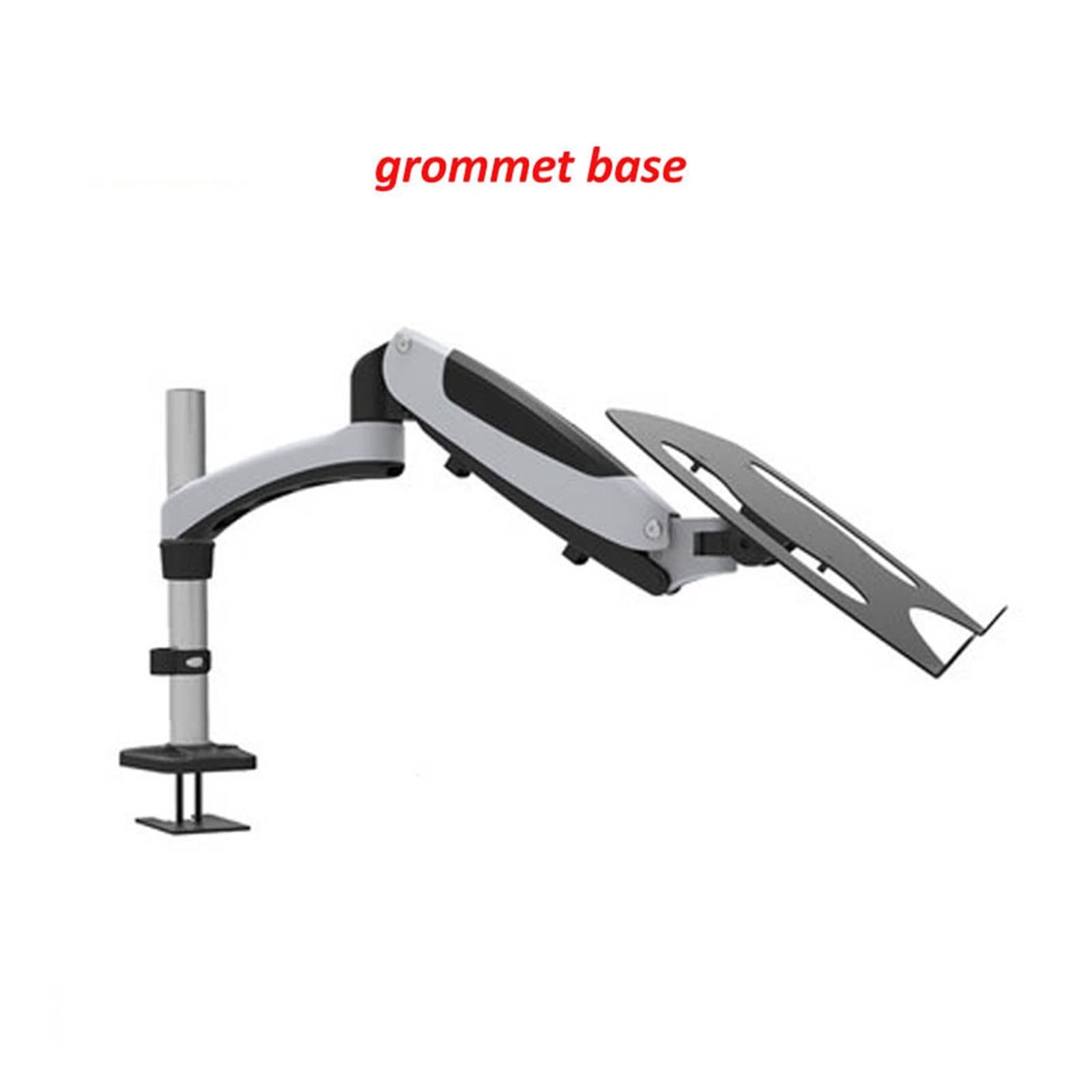 GM112-LP30 Obrotowy zacisk do montażu na biurku do monitora LCD z podwójnym ramieniem z aluminiową sprężyną gazową i pełnym ruchem(GM112C-LP30)